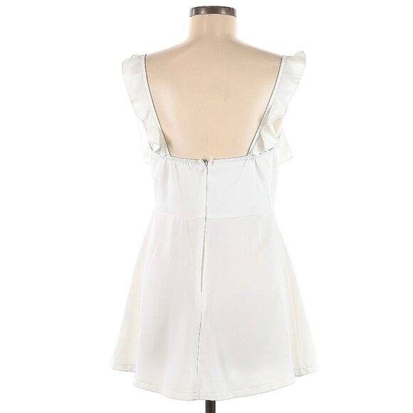 Revolve - Superdown Peyton Ruffle Cami Dress - White - Size Medium - Picture 5 of 5